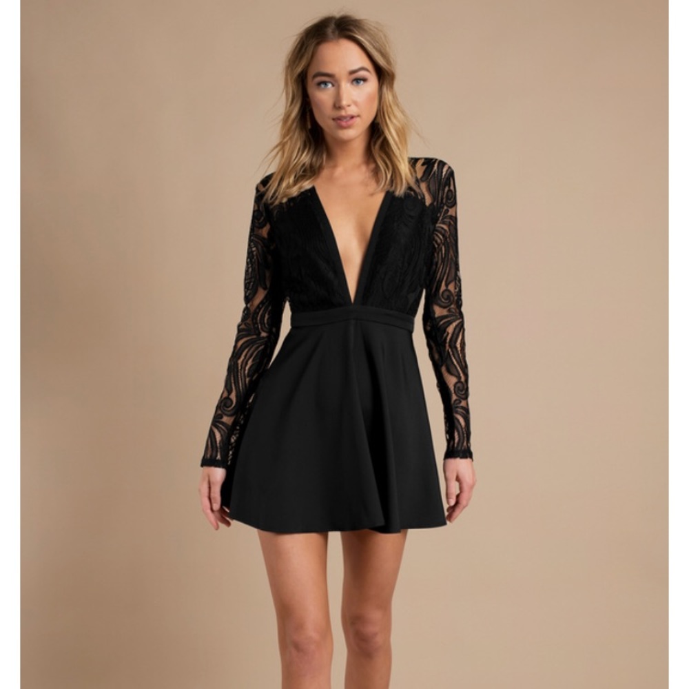 Black lace dress